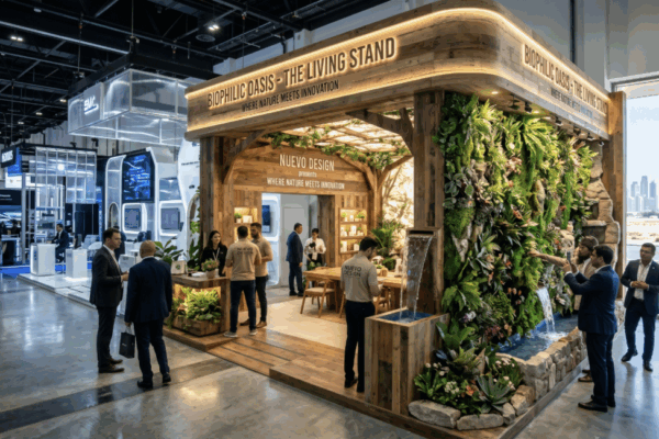 Biophilic Design in the Desert: Creating "Living" Exhibition Stands as Attention Magnets