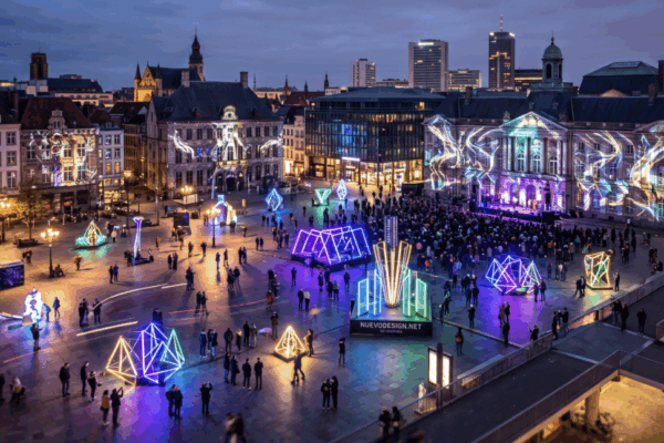 Transforming City Spaces: Large-Scale Light Decorations & 3D Mapping for Events